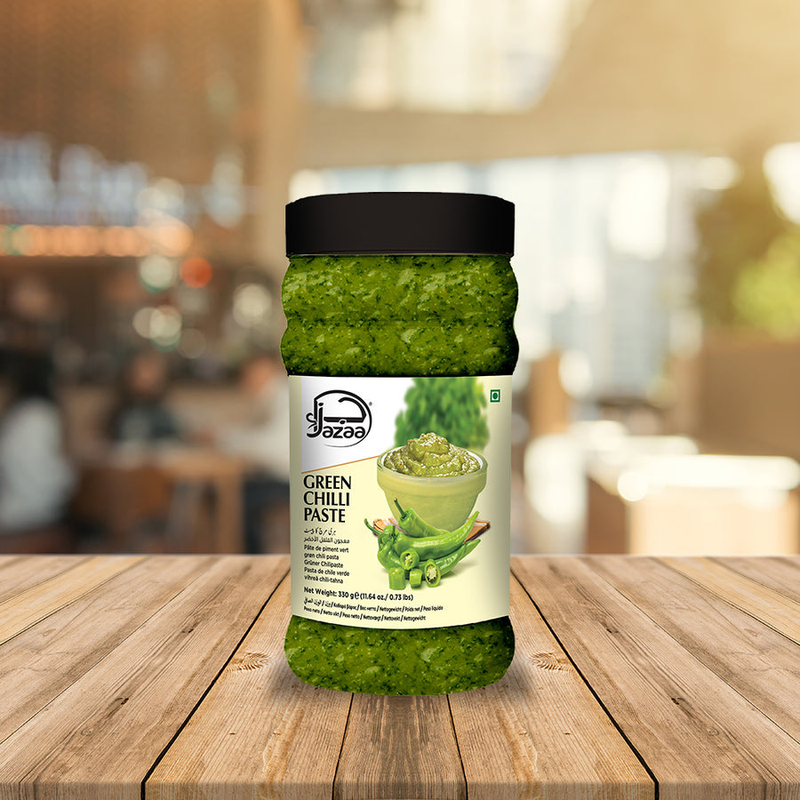 Jazaa Green Chilli Paste 330gm – Green Chilli