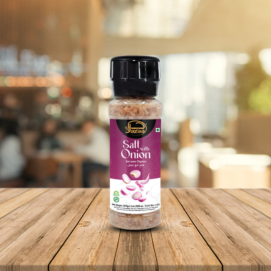 Jazaa Salt with Onion Grinder Plastic Bottle 200 gm